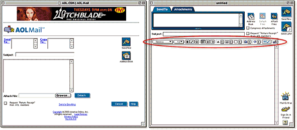 Venn diagram of application types